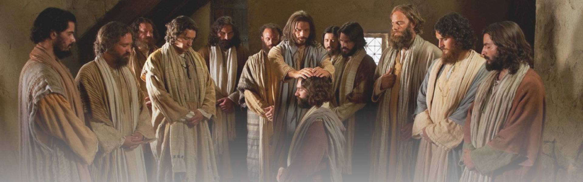 portrait of Jesus Christ with his apostles